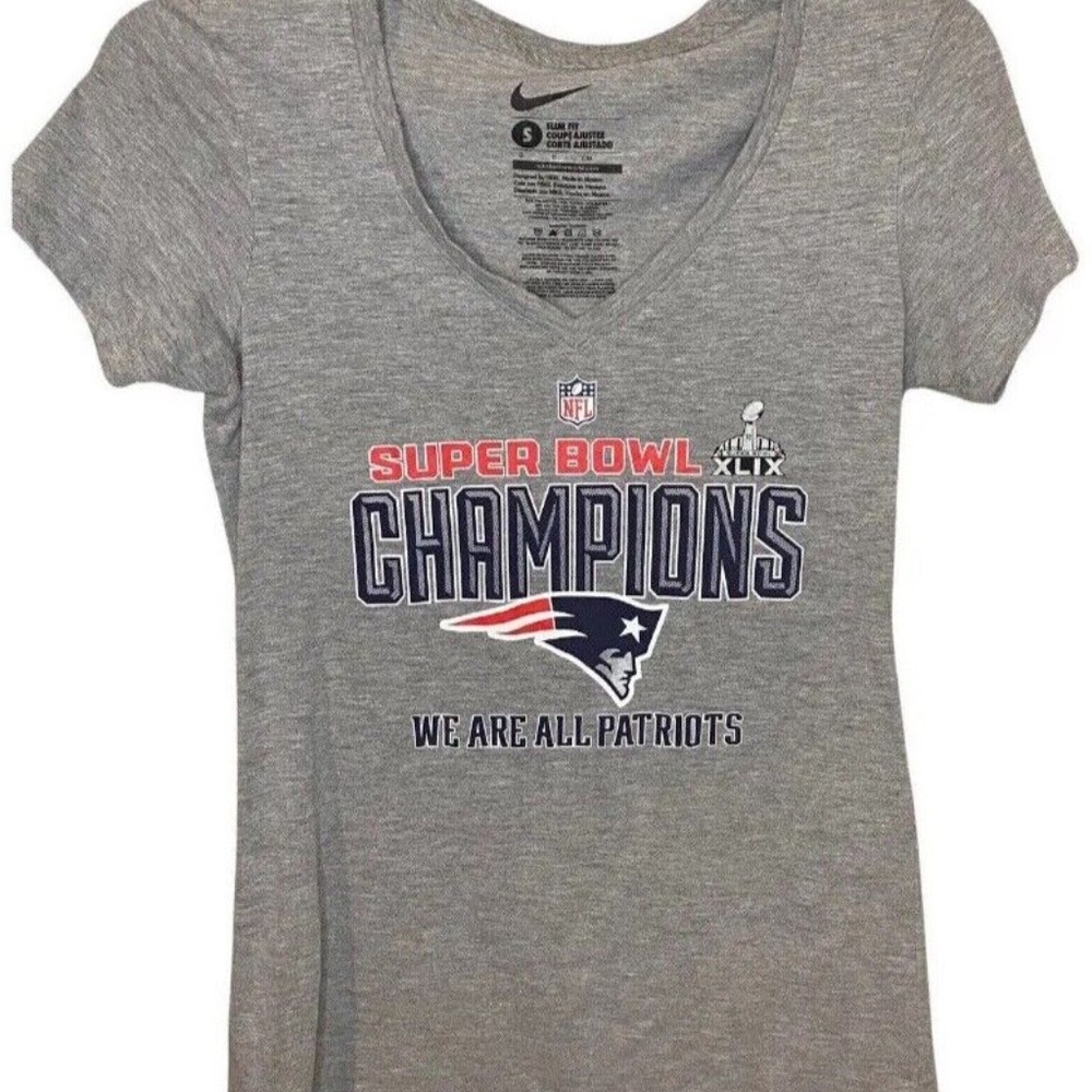 Nike New England Patriots Super Bowl XLIX T Shirt Slim Fit